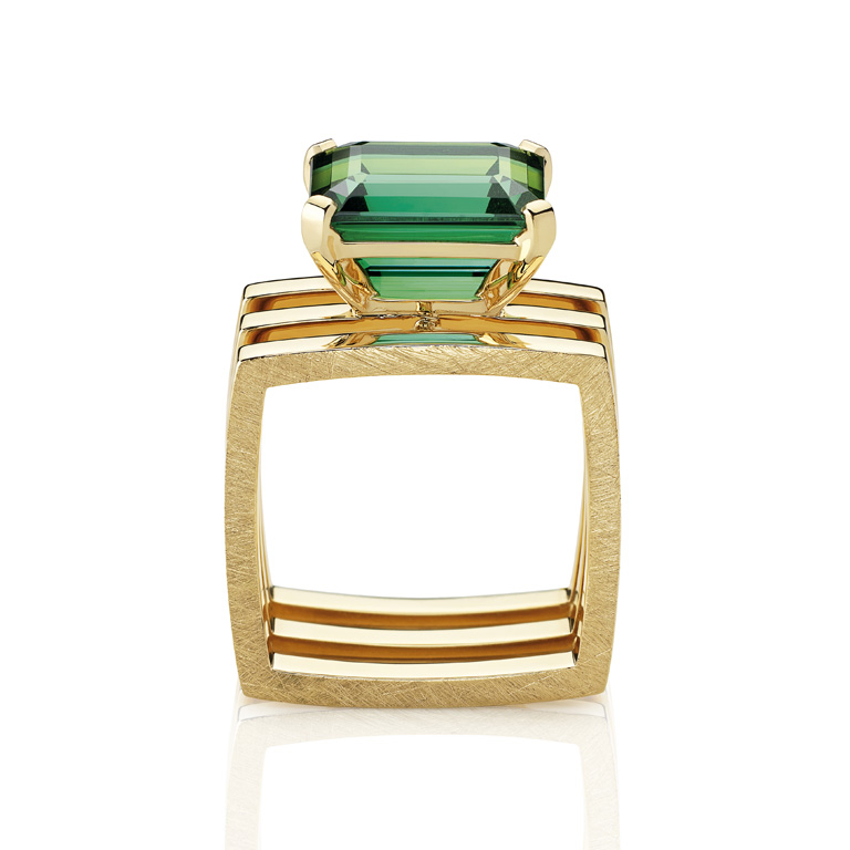 Bague Parfum verte